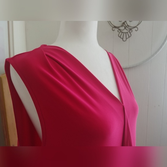 Roz & Ali Tops - Roz & Ali Pink Sleeveless Blouse / Top